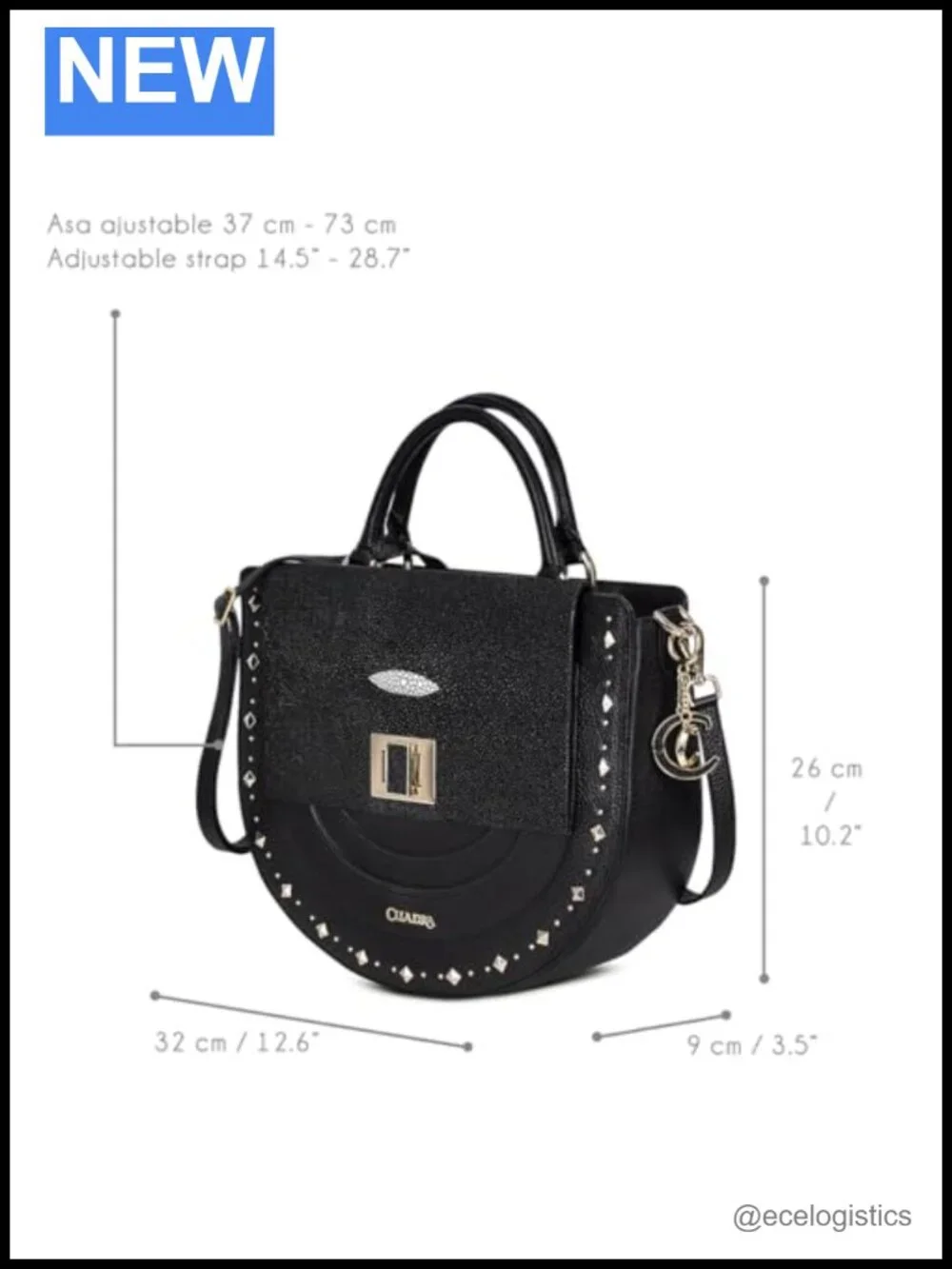 Genuine Stingray Leather Satchel Handbag with Braided Handle